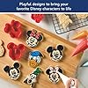 Disney Home Bake with Mickey Mouse Cookie Cutter and Stamp Set, 8 Piece Decorating Tools, Red #4
