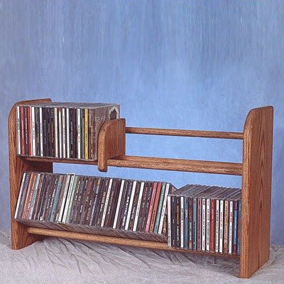 2 Row Dowel Storage Rack (Clear)