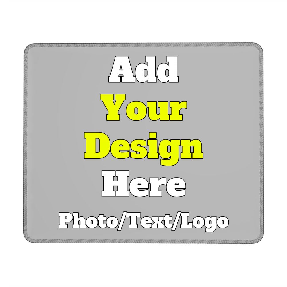 Jiposuhoe Customized Mousepad Personalized Mousemat with Photo Picture Name Logo Text Custom Game Mousepads for Office Home Desk Fathers Mothers