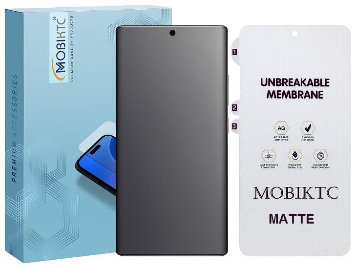 Image of Edge To Edge Screen Guard For Vivo V50 5G Unbreakable Membrane Diamond Quality Film Screen Protector [Front] - Matte Screen Guard