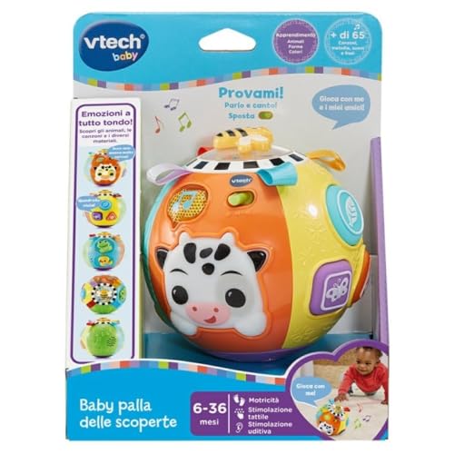 VTech Boule Interactive Bébé Boule de Découverte, Jeu Éducatif Enfant pour Développement Sensoriel, 6-36 Mois