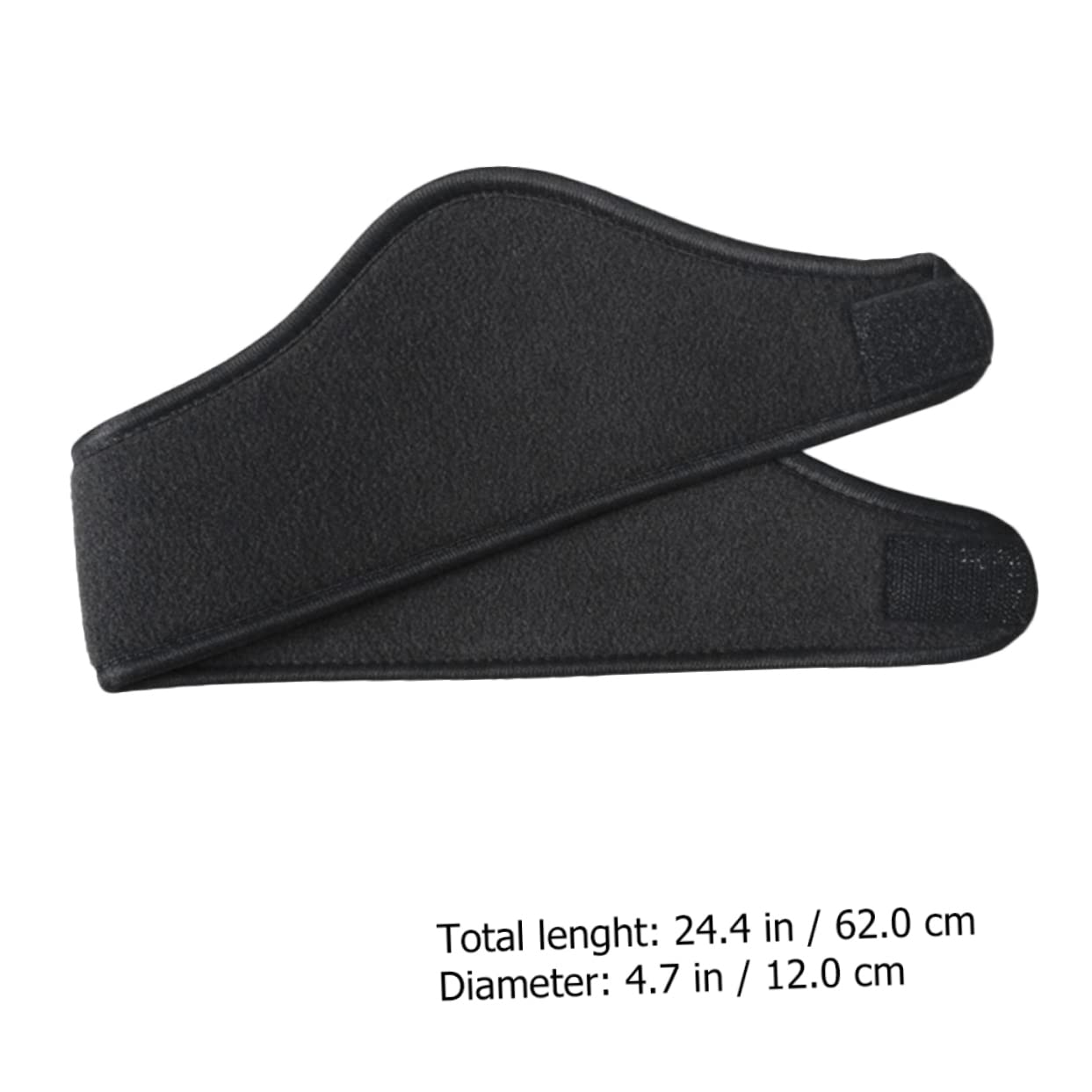 Ipetboom Unisex Ear Warmers Hairbands 2-pack Black Fuzzy Earmuffs Outdoor Ear Warmers Headband Warm Headband for Cold Weather