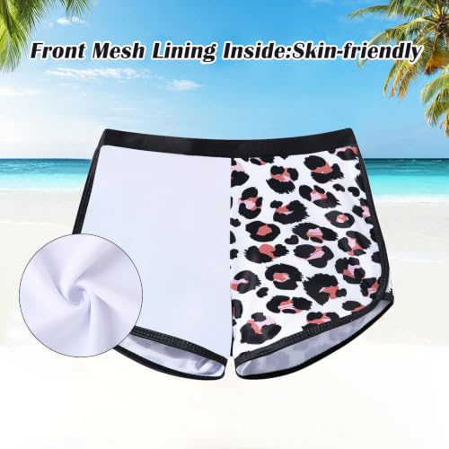 Image of TUONROAD Girls 2 Pieces Rash Guard Swimsuit Long Sleeve Tankini for 4-10 Years