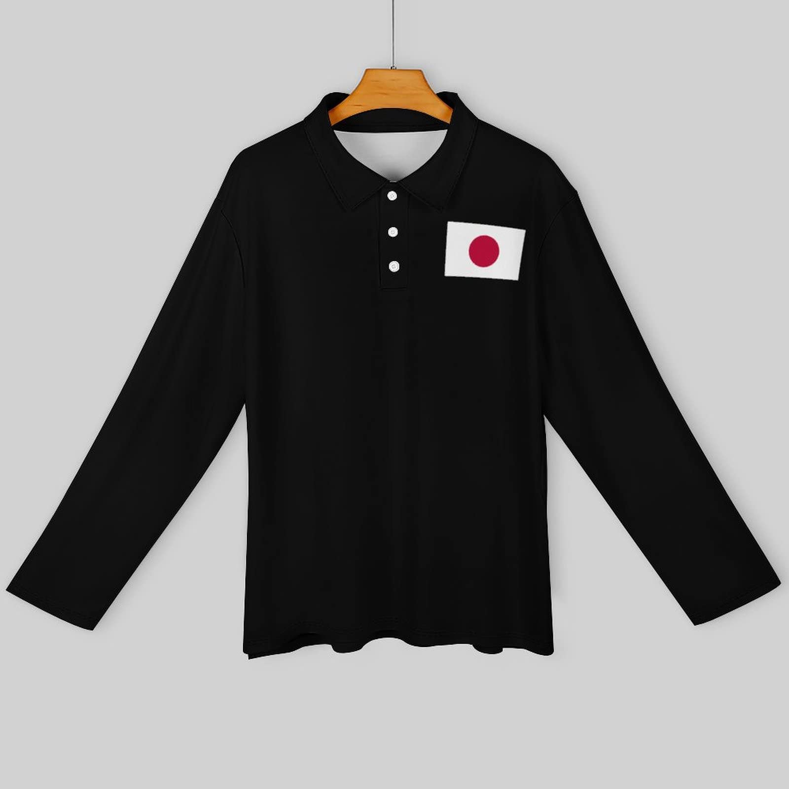 Amazon.co.jp: 長袖ポロシャツ メンズ 日本 国旗 日の丸 旗 ジャパン