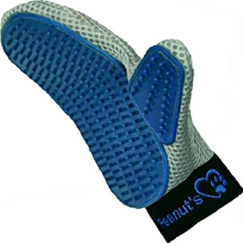 Mr. Peanut's Grooming Glove Brush and Deshedding Aid - Pet Hair Remover Mitt - for Long and Short Hair Grooming of Dogs, Horses, Bunnies and Some Agreeable Cats Cover