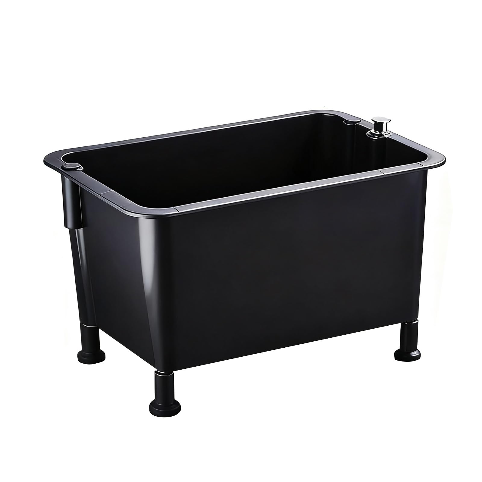 AYCDL Commercial Wheeled Mop SinkFreestanding MultiPurpose Basin for Laundry Garage Backyard Home UseDeepTrough Design 90cm/35.4in Ideal for Wash Stations,Fixed-60cm/23.6in