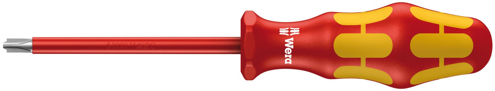 Wera Red Kraftform Plus Series 100 Vde 160 I Insulated Screwdriver For Slot Screws With Lasertip