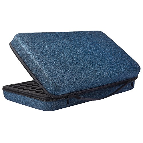Extra Large Essential Oils Storage Case For 112 Bottles, Carrying Organizer Holder For Young Living, Plant Therapy & Doterra Containers - Fits 5,10 & 15 Ml (Shining Blue) #TOP7