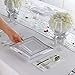 I00000 150 Pieces Silver Square Dinnerware & Disposable Silverware & Plastic Cups - Includes: 25 Dinner Plates, 25 Dessert Plates, 25 Forks, 25 Knives, 25 Spoons, 25 Tumblers