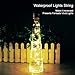 Wine Bottle Lights with Cork, SEEOU 10 Pack Battery Operated Cork Shape Sliver Copper Wire Fairy String for DIY, Party, Décor, Christmas, Halloween, Wedding (3.3ft/1m 20 LED Warm White)