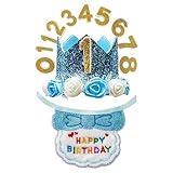 Decoraciones de cumpleaños para perros, gorro ajustable con número, decoraciones de cumpleaños para cachorros, para fotos de adopción de gatos, animales pequeños, hogar e interior