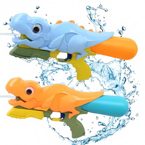 Image of Storio Dino Cute Holi Pichkari Water Gun Toy for Kids for Holi with 25Ft Range |High Pressure Mechanism Ideal Outdoor Toy for Pool & Beach Fun-14410