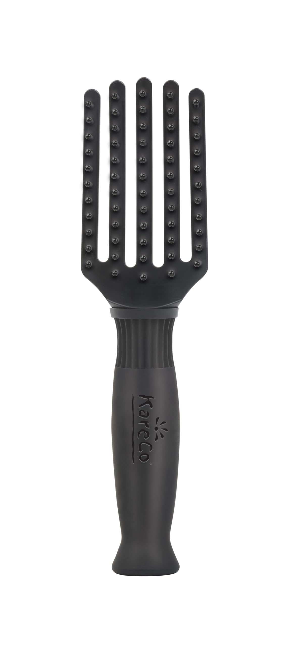 Premium Tiny Tangle Buster Brush – Soft Nylon Travel-Friendly Bristles – Long Durable Rubber Handle – Ideal for Wet and Dry Hair & Easy Grooming,