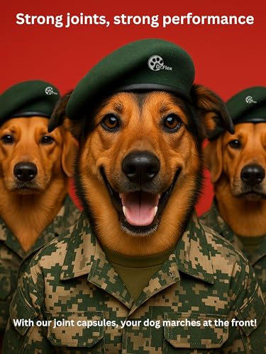 Dr. Flex Gelenktabletten Hund 110 hochdosierte Komplex-Kapseln mit Glucosamin Hund, Chondroitin, MSM, Kurkuma, Hyaluronsäure, Piperin für Knochen Gelenke Knorpel Senioren aktive Hunde