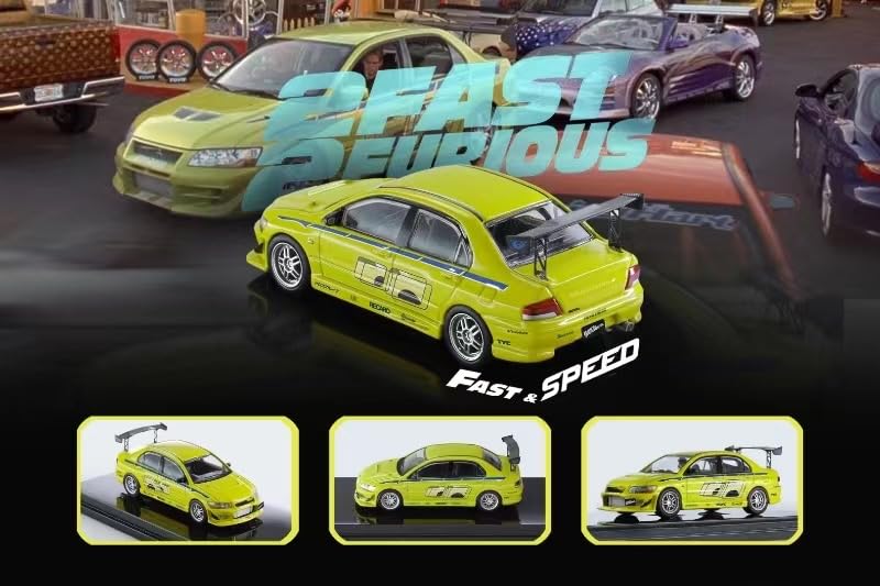 FS 64 三菱 Lancer Evolutionワイルド・スピードフィギュア付 Amazon | RCERTL 1/18 2 FAST FURIOUS MITSUBISHI Lancer Evolution Ⅶ