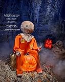 Spirit Halloween Trick βr Treat 3 Ft 4 In Sam Animatronic, Officially Licensed, Animated Horror Movie Decoration, Multicolor