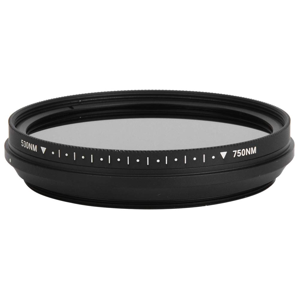 Filtre d'objectif Infrarouge, Calibre 58mm intégré 530-750nm Filtre de caméra Infrarouge réglable intégré pour la Photographie IR d'appareil Photo Reflex numérique
