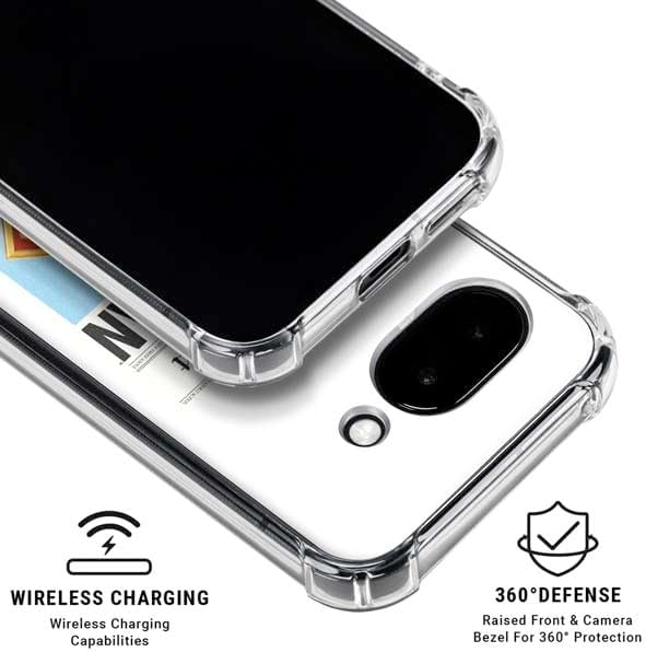 Skinit Clear Phone Case Compatible with Google Pixel 9a - Officially Licensed Superman 2025 Daily Planet Superman Cover Design