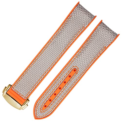 Bracelet montre 20mm 22mm noir gris orange pour Ocean Universe