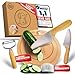 Eli® Kindermesser - kindersicheres hochwertiges 5 teiliges Kinder Küchenmesser Set inkl. Fingerschutz - Schäler und Schneidebrett - Schneidemesser - Messerset zum schneiden und kochen - Kochmesser Here We günstig Kaufen-Eli® Kindermesser - kindersicheres hochwertiges 5 teiliges Kinder Küchenmesser Set inkl. Fingerschutz - Schäler und Schneidebrett - Schneidemesser - Messerset zum schneiden und kochen - Kochmesser