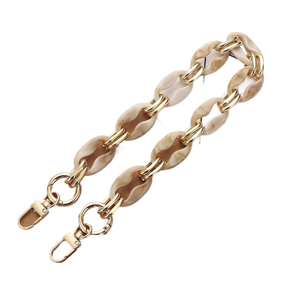 Cadenas Para Bolsos Riñonera, bandolera, cadena acrílica, accesorios for correa de hombro, herrajes for, for bolso, acrílico extraíble(L203-MS,100CM)