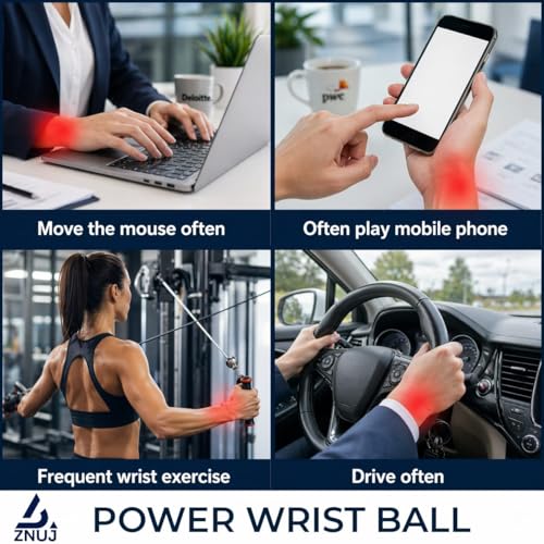 Image of Wrist Trainer Power Gyro Ball, Hand Forearm Strengthener, Colorful Lighting Ball, Arm Strengthener Enhancer Essential Gyroscopic & Exerciser for Stronger Muscle Fingers Bones Workout Exercise(Silver)