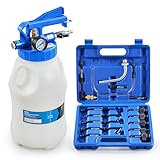 Orion Motor Tech Oil Extractor Pump and Dispenser Tool Kit, 6L Pneumatic Transmission Fluid Bleeder Set, 1.6 gal 2 Way Vacuum Fluid Evacuator and Filler Oil Change Kit 15 ATF Refill Adapters 3 Hoses