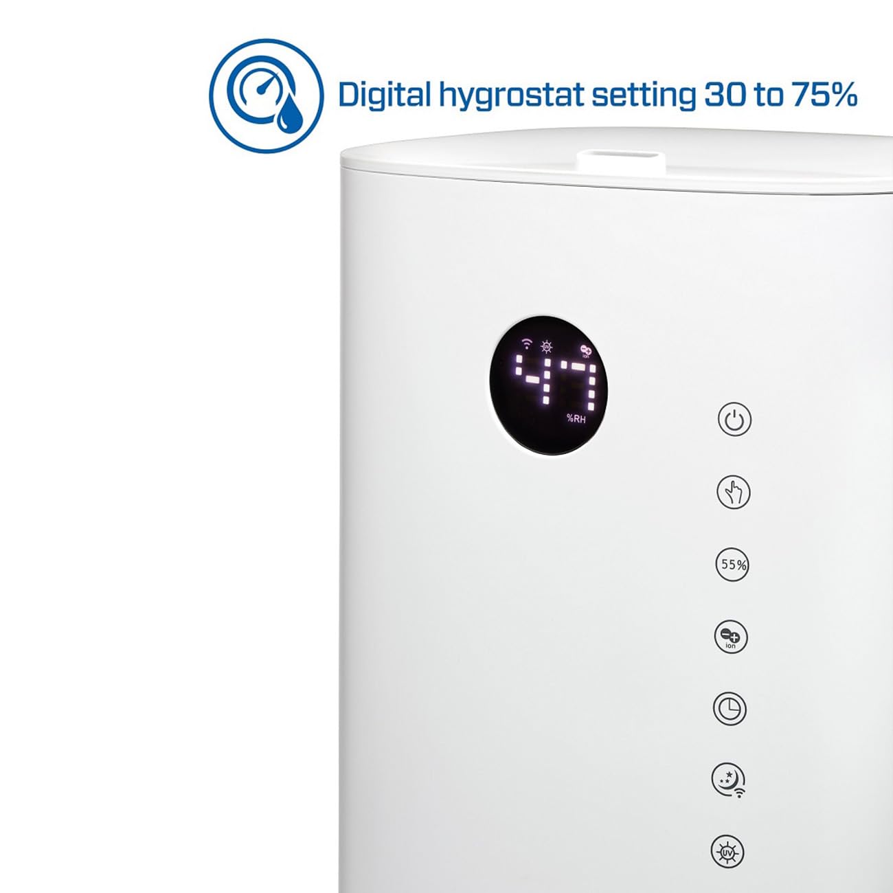 Clean Air Optima - Umidificatore CA-604W Smart Top Filling - 55 m² / 140 m³ / 590 ft²