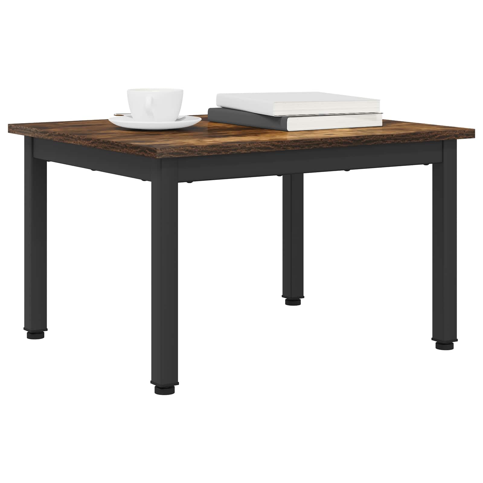 vidaXL Coffee Table Smoke Oak 60 x 50 x 36 cm Engineered Wood