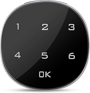 Digital Electronic Password Coded Lock Touch Screen Digital Password Safe Lock Zinc Alloy Safe Lock,for Drawers, Mail Box