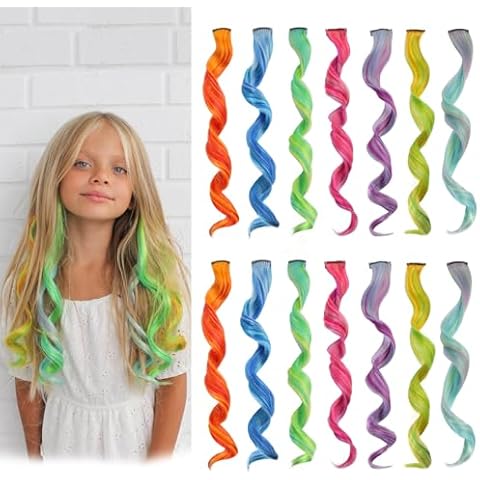 MYKURS Colourful Hair Extensions for Kids Cover
