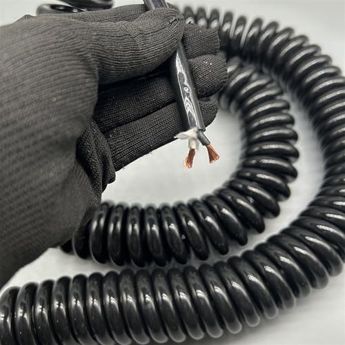 Extensión en espiral elástica de 2 núcleos contra enredos de cables 4