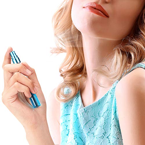 18 Pieces Mini Travel Perfume Spray Bottles 10 ml Colorful Glass Fine Mist Sprayer Empty Spray Bottles Refillable Container Perfume Atomizer for Cleaning, Essential Oil, Liquid, 6 Gradient Colors4