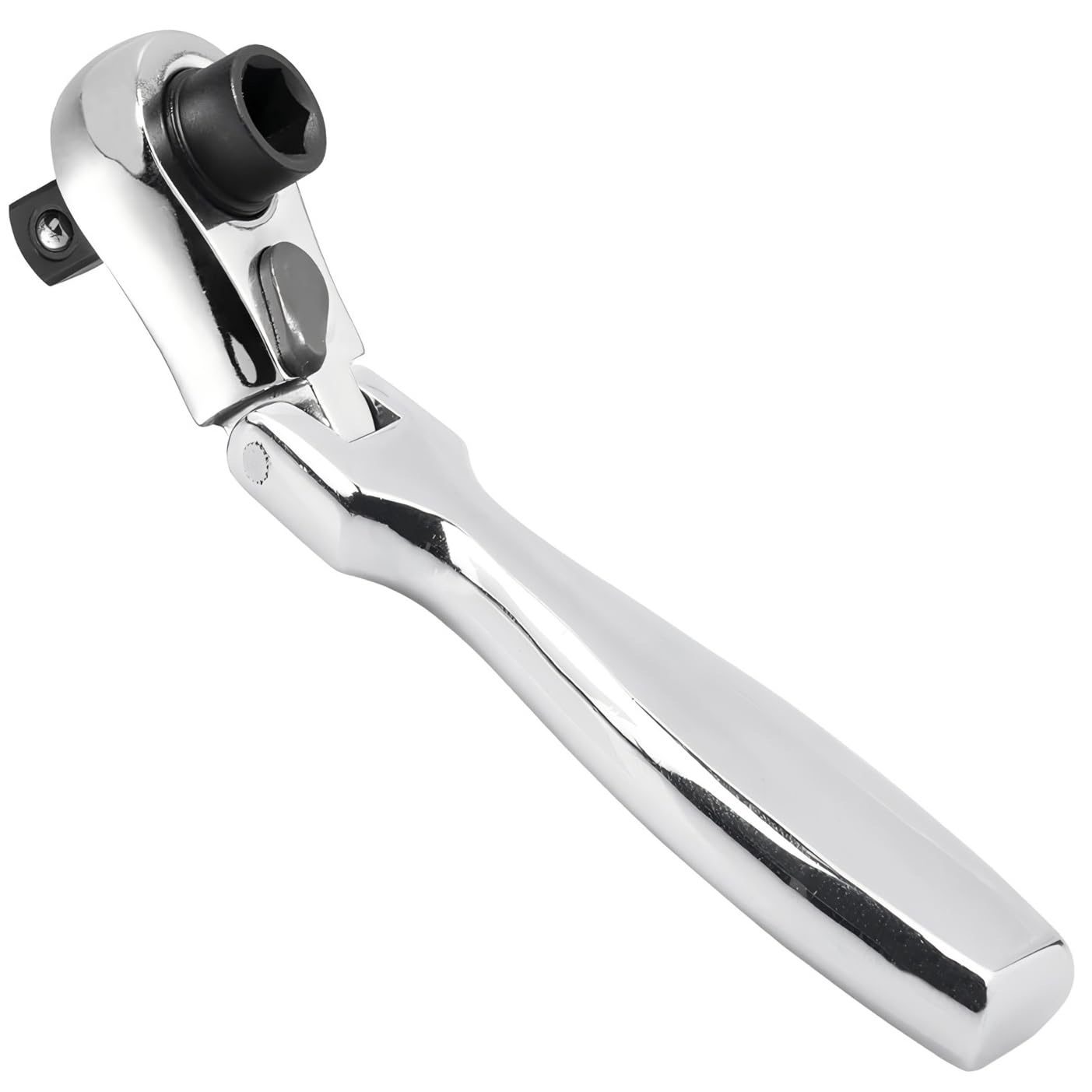 Yakamoz Flex Head Mini Ratchet Wrench, 2 in 1 72-Tooth Reversible Small Ratchet Right Angle Screwdriver 1/4