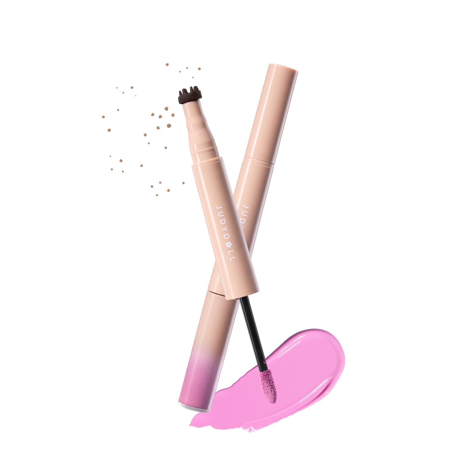 Judydoll 2-in-1 Freckle Stamp & Blush Duo, Natural Sun-Kissed Freckle Effect, Blendable Liquid Blush for Vacation Glow (03 Lilac Horizon)