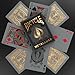 Bicycle Black and Gold Metalluxe Playing Cards – Premium Foil Metalluxe Deck– Classic Poker Size, Collectible Luxury Design, Great for Game Night, Gifting, and Stocking Stuffer