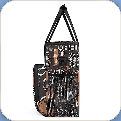 Image of Day with the of Coffee Cafe Coffee Maker Carring Bag Travel Carrying Storage Tote Bag Compatible with Keurig K-Mini or K-Mini Plus Portable Single Serve Coffee Brewer Case with Pockets for K-cup Pods