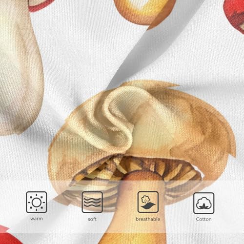 Girls Underwear Toddlers 2t Cotton Little Girl Panties Aesthetic Briefs Kids Undies Watercolor Mushrooms White3