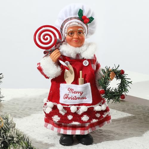 Figurines de Noël Père Noël debout Gcroet maison - 5