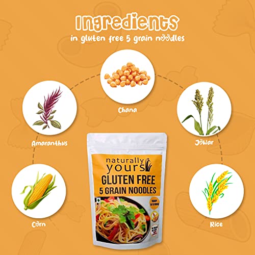 Image of naturally yours Multi millet & 5 Grain Noodles combo, Vegetarian, 180 gram