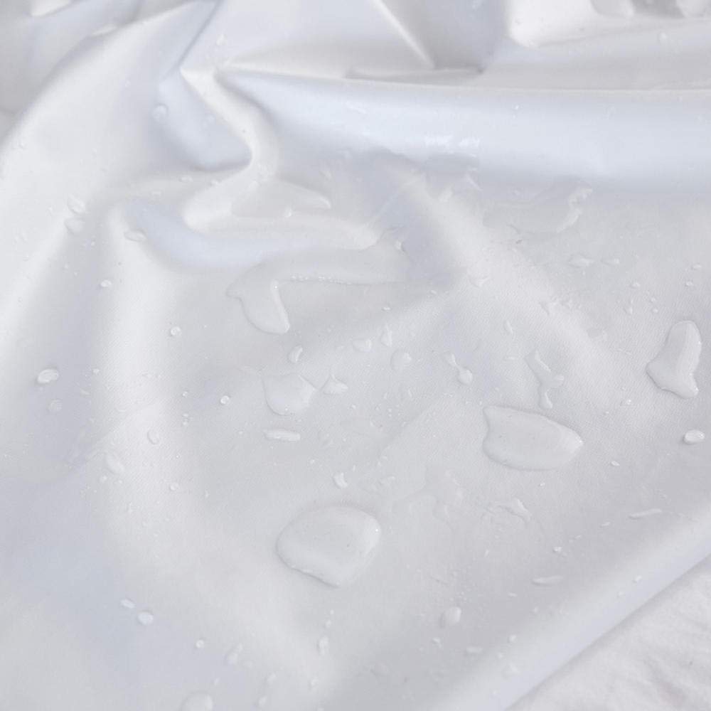 Sábana bajera impermeable de 140 x 200 cm, bolsillo profundo de 30 cm, tela cepillada suave, resistente a la orina, calidad de hotel, color verde sólido, ideal para dormitorios infantiles y familiares