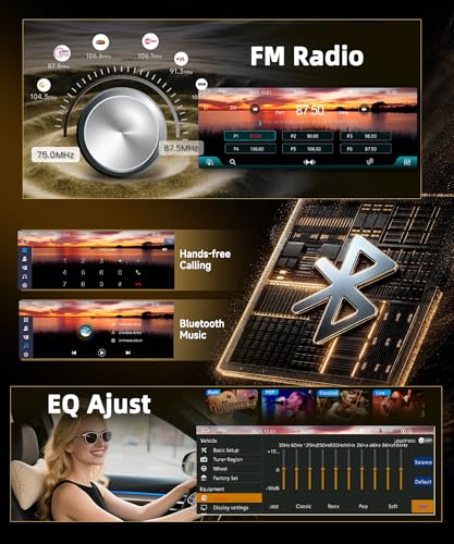 Radio para auto con pantalla táctil de 6.28 pulgadas Rimoody miniatura 5