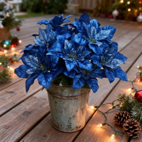 Aufmer Artificial Flowers for Christmas Decoration Christmas Flowers - image 1