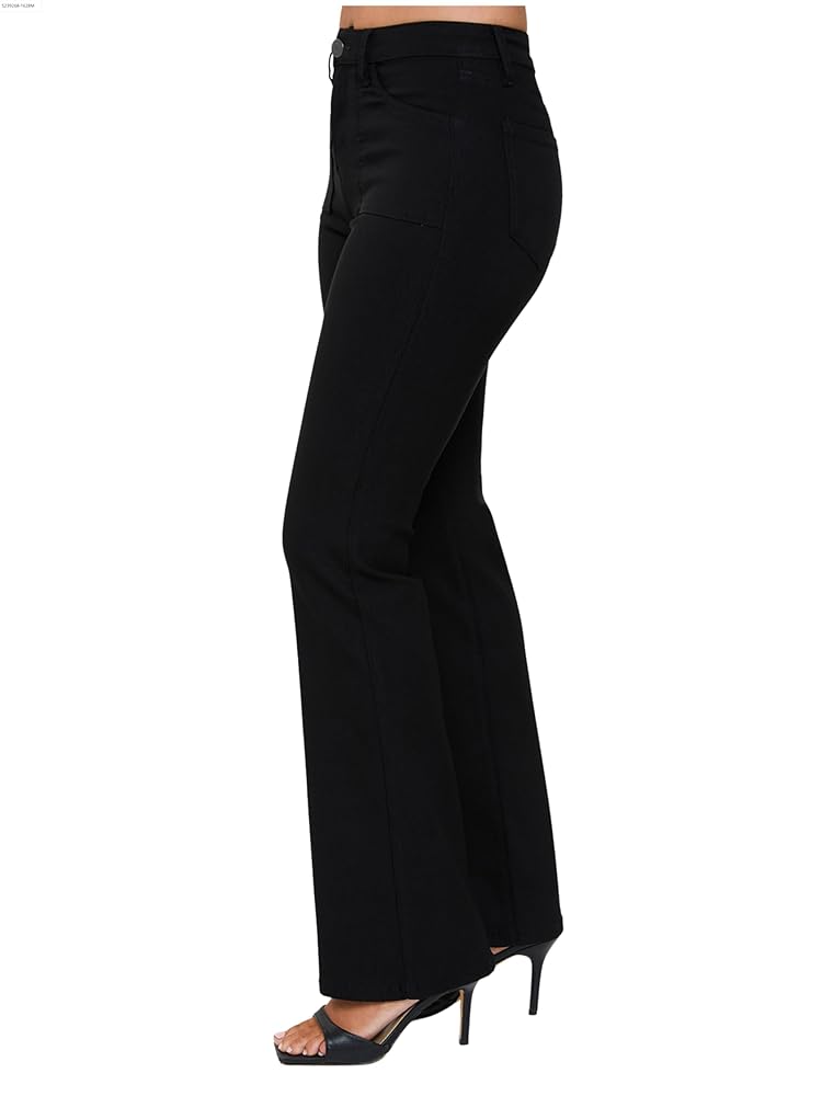 YMI Jeans Women's Hyperstretch Mid Rise Bootcut Pants, Black