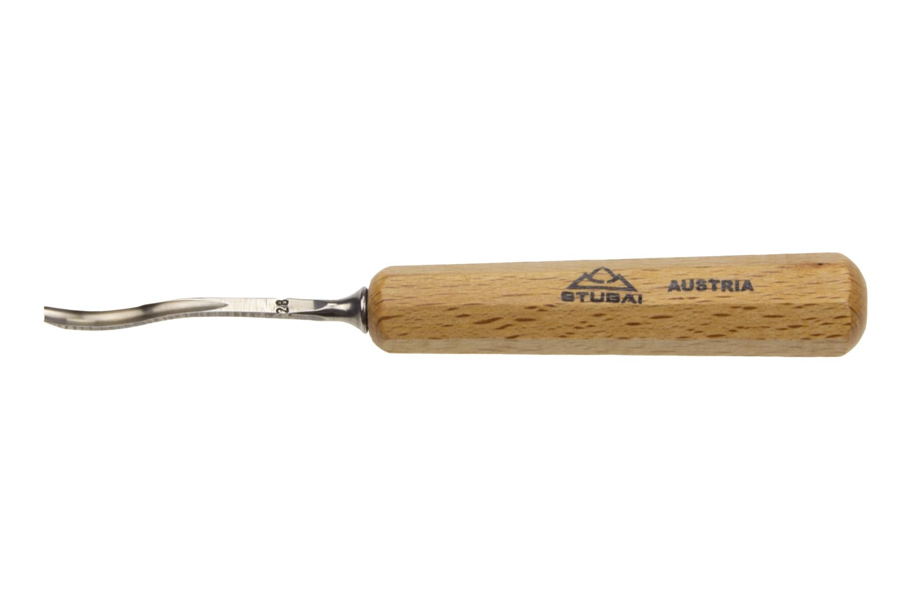 Stubai 585606 Confezione Mini Sgorbie Manico, 100 mm, 6 Pezzi