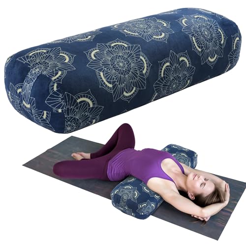 TOPROUD Coussin De Yoga, Coussin De Yoga Rectangulaire Pour La MéDitation RéParatrice, Coussin De MéDitation Avec PoignéE De Transport, 70 * 27 * 15 cm