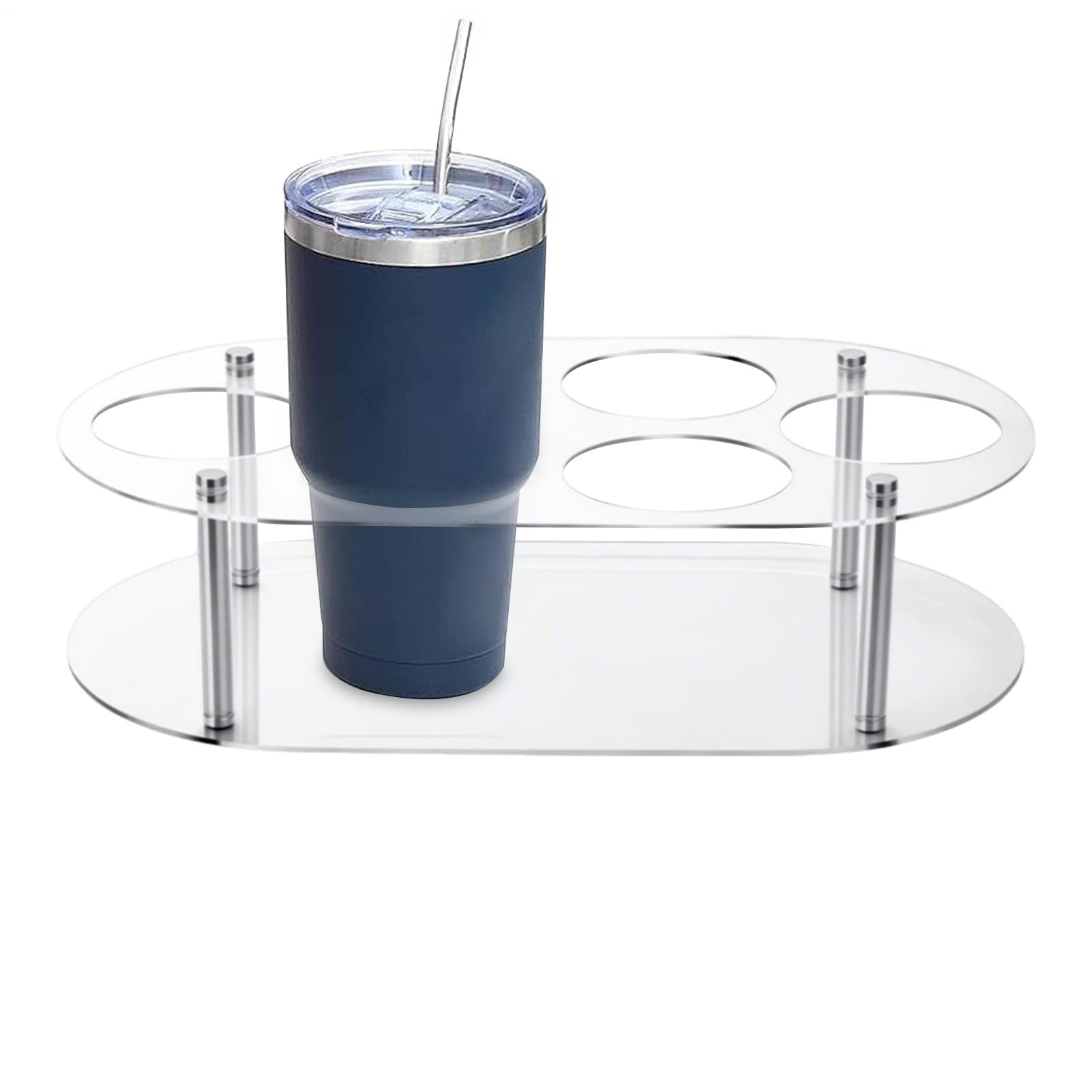 Becherhalter Organizer, Rack für Wasserflaschen Organizer für Theke | Panorama-Flaschenhalter mit 6 Steckplätzen für Drink Pantry Counterop Home Küche Organisation