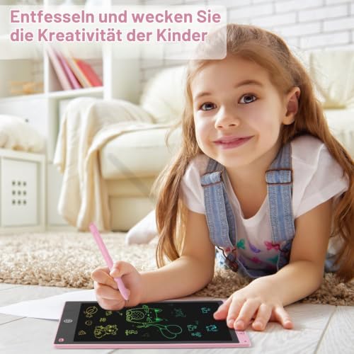 Zaubertafel LCD Schreibtafel Kinder 10 Zoll Maltafel Zaubertafel ab 2 3 4 5 6 Jahre alt Junge Mädchen Bunte Bildschirm Schreibtablett… – Ansicht 4