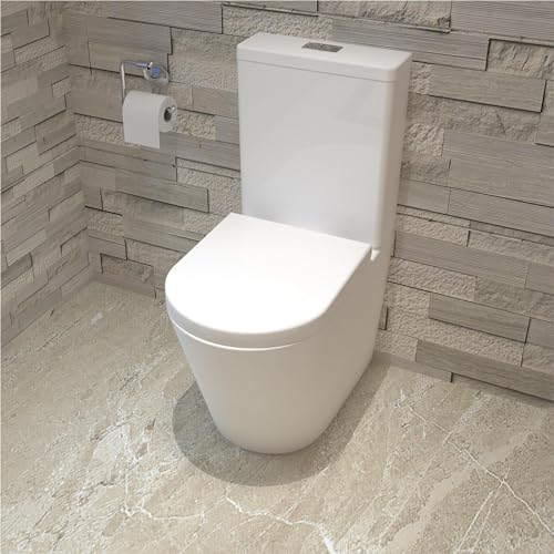MYB Rimless Close Coupled Toilet with Soft Close Seat