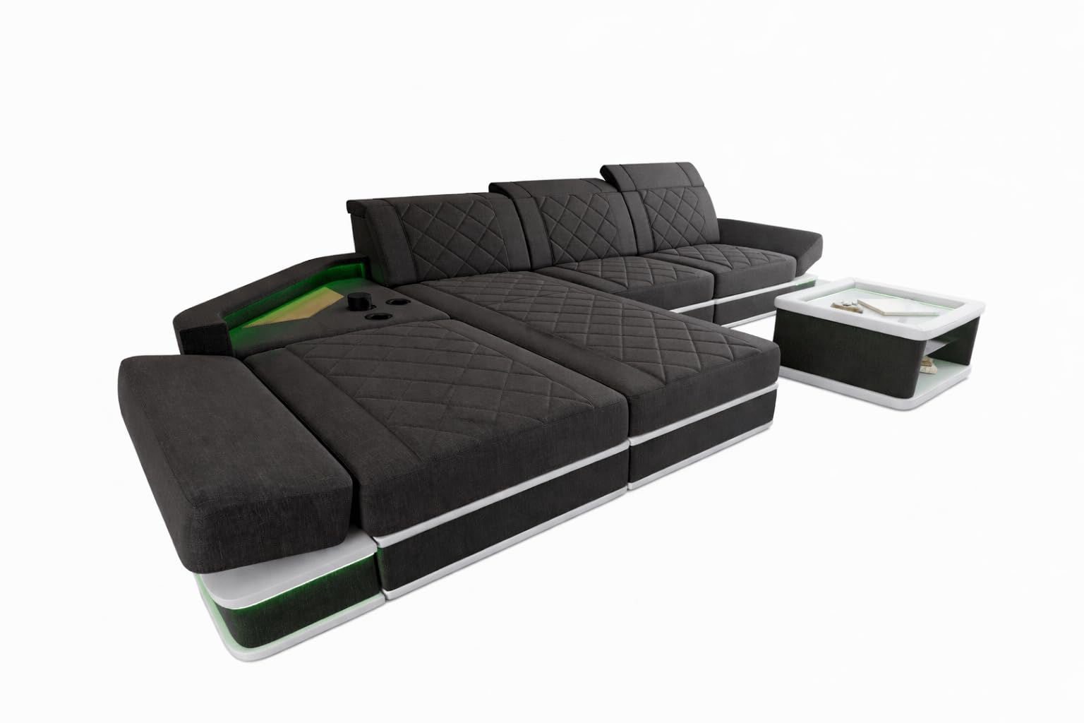 Sofa Dreams Couch Perugia L-Form in Stoff